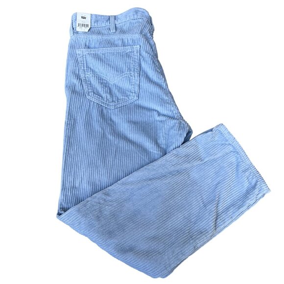 Levis 559 NWT Mens 38x32 Relaxed Straight Fit Sky Blue Wide Wale Corduroy Pants - Picture 3 of 15